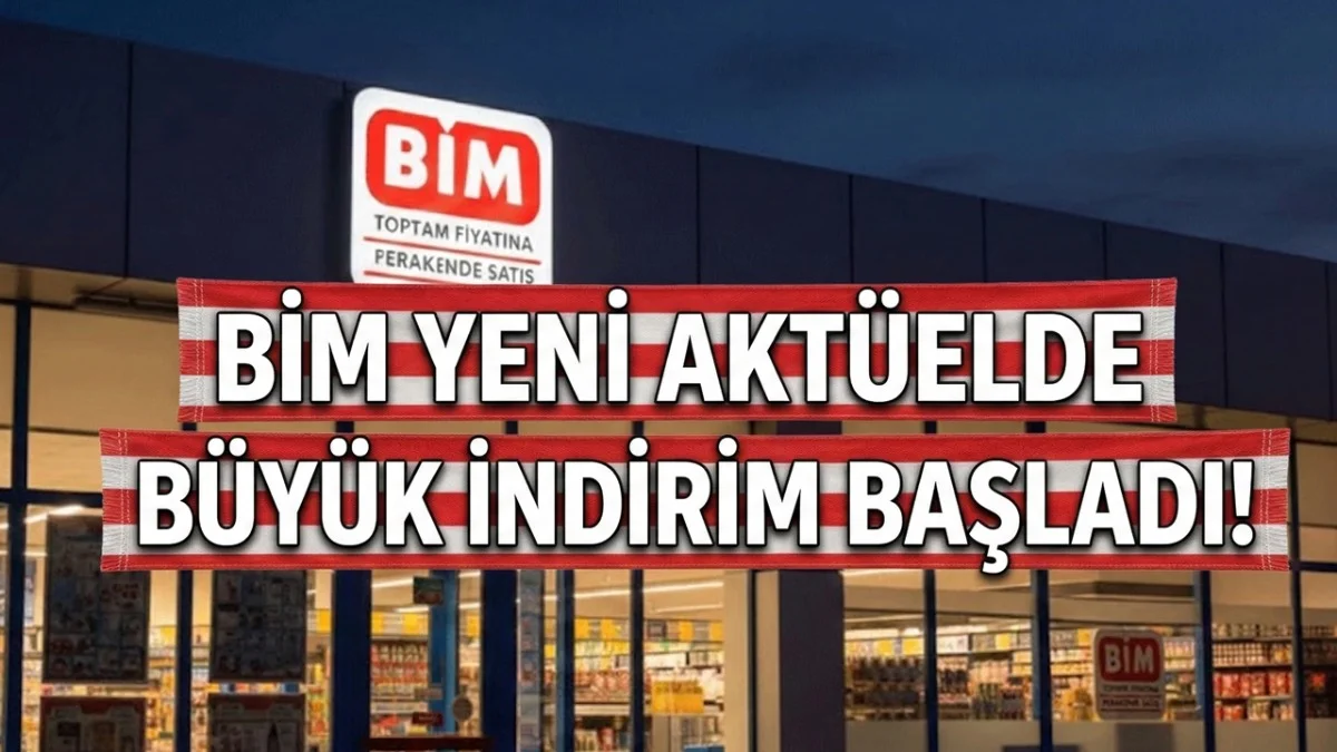 BİM İndirimleri Bu Pazartesi Başladı! Aktüelde Fiyatlar 39 TL'ye Kadar Düştü - Ekonomi Haberleri
