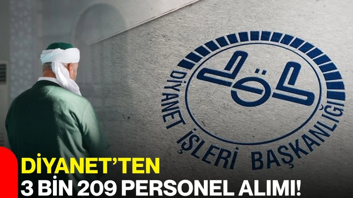 Diyanet’ten Büyük Alım! 3 Bin 209 Personel İçin Başvurular Başladı