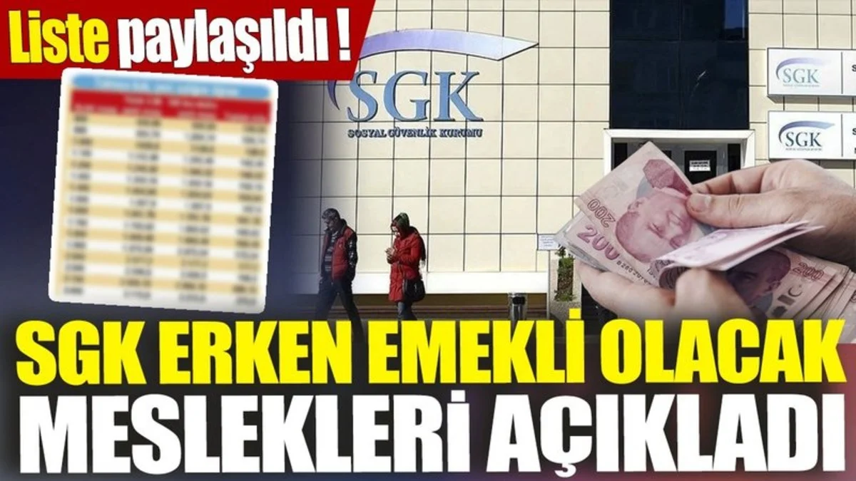 SGK Uzmanı Açıkladı: Bu Mesleklerde Çalışanlar Erken Emekli Olabilecek!